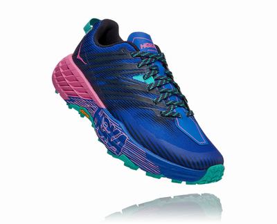 Hoka One One Speedgoat 4 - Sapatilhas De Caminhada Mulher - Azuis/Rosa, IV92874